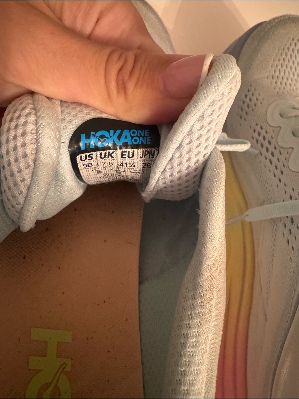 Hoka Bondi 9 Running Shoe in Glimmering Blue/overcast - size 9 - Picture 10 of 10